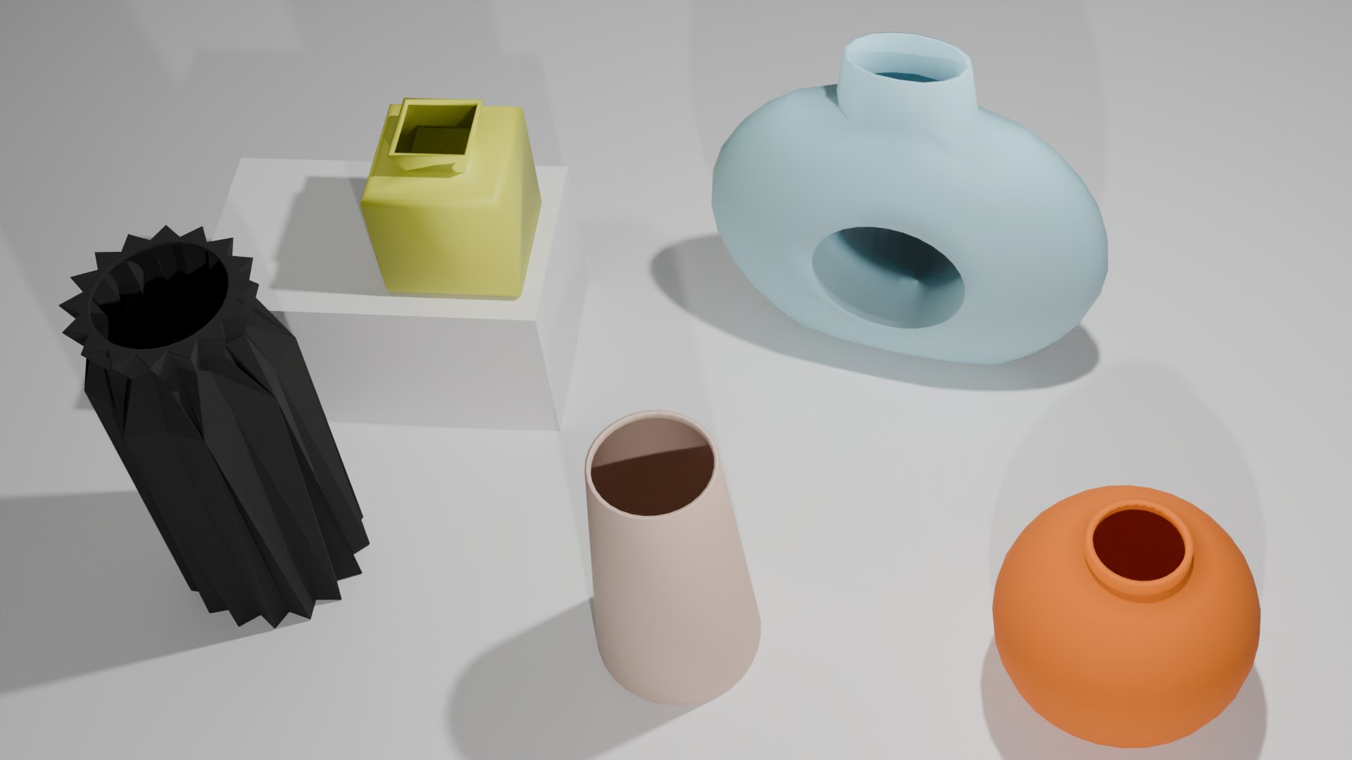 Ceramic Vases 5-piece Set 3D Model - TurboSquid 2386884