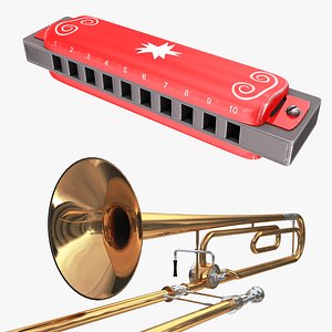 3D model Wind instruments Collection