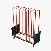 Vertical Panel Storage Rack 1550x550mm Configuration 04