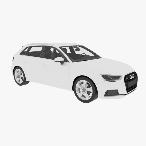 audi a3 sportback 2017 3d model