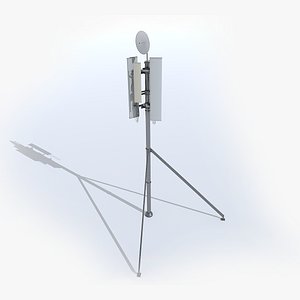 Cell Phone Tower Low 3D