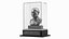 Bust of President Putin under Glass Display