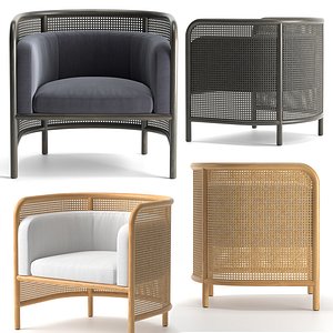 Fields Cane Back Accent Chair