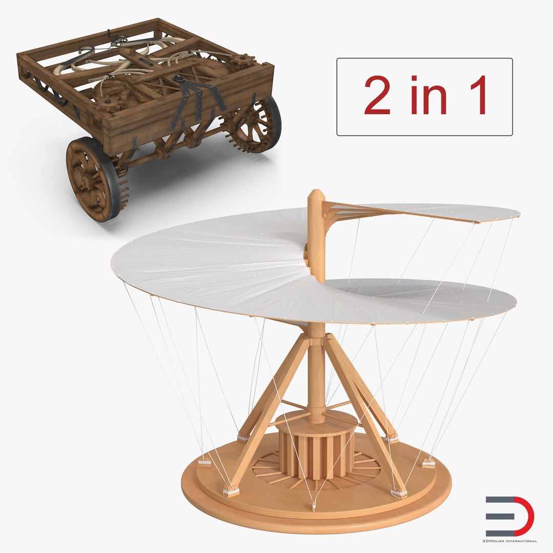Leonardo da Vinci Vehicles Collection 3D model preview