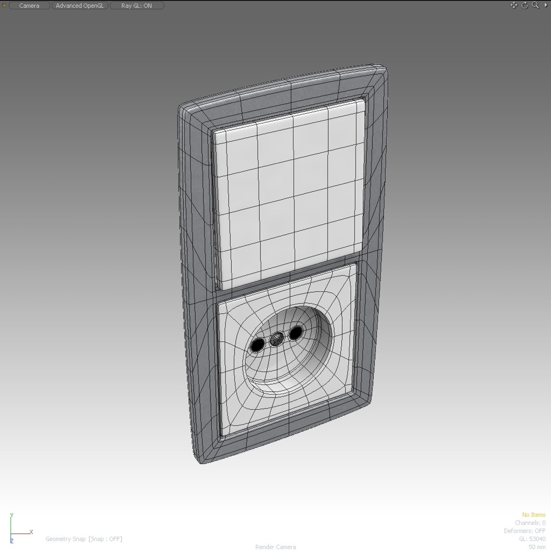 electrical switch outlet 3d model
