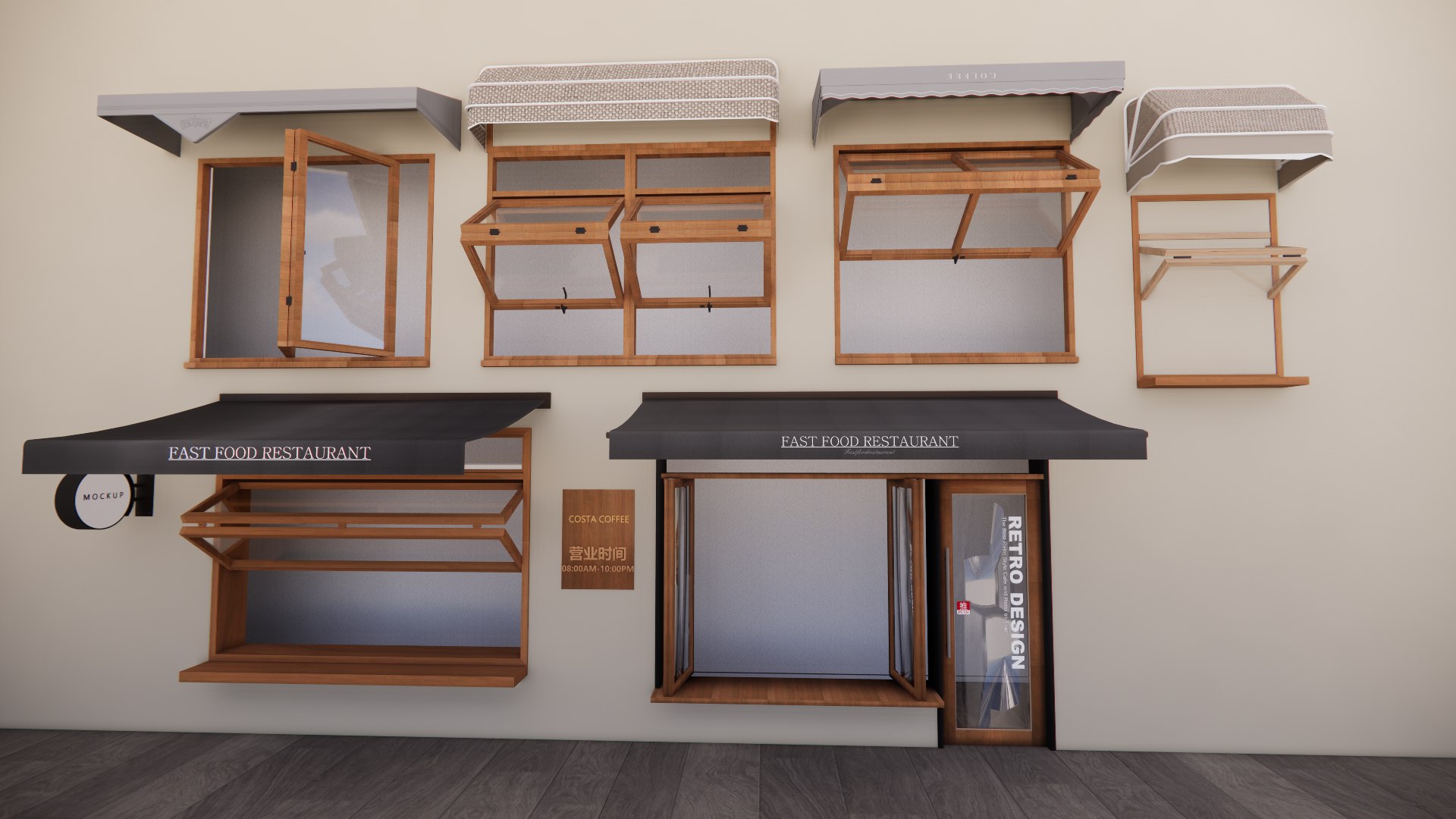 Awning Window -A2 3D Model - TurboSquid 2243241