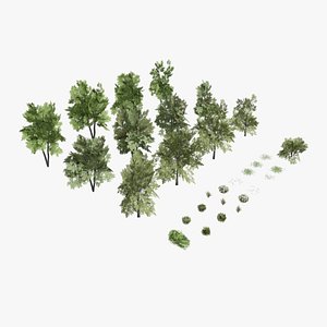 Shapespark low poly exterior plants kit