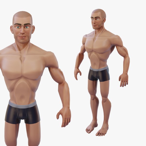 modelo 3d Stylized strong man - TurboSquid 2094057