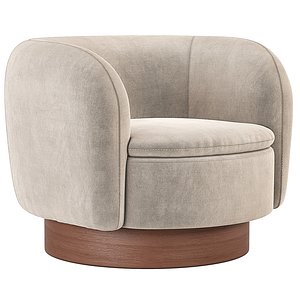 Muir Swivel Chair CB2 3D model