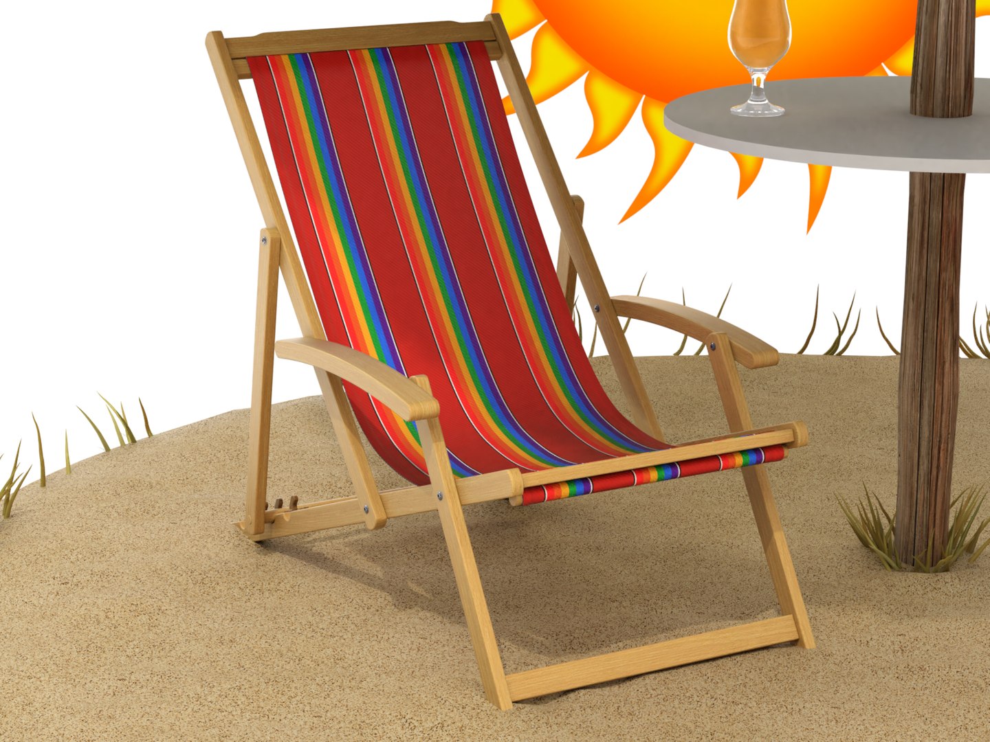 3D Bulrush Straw Chair Model - TurboSquid 1606801