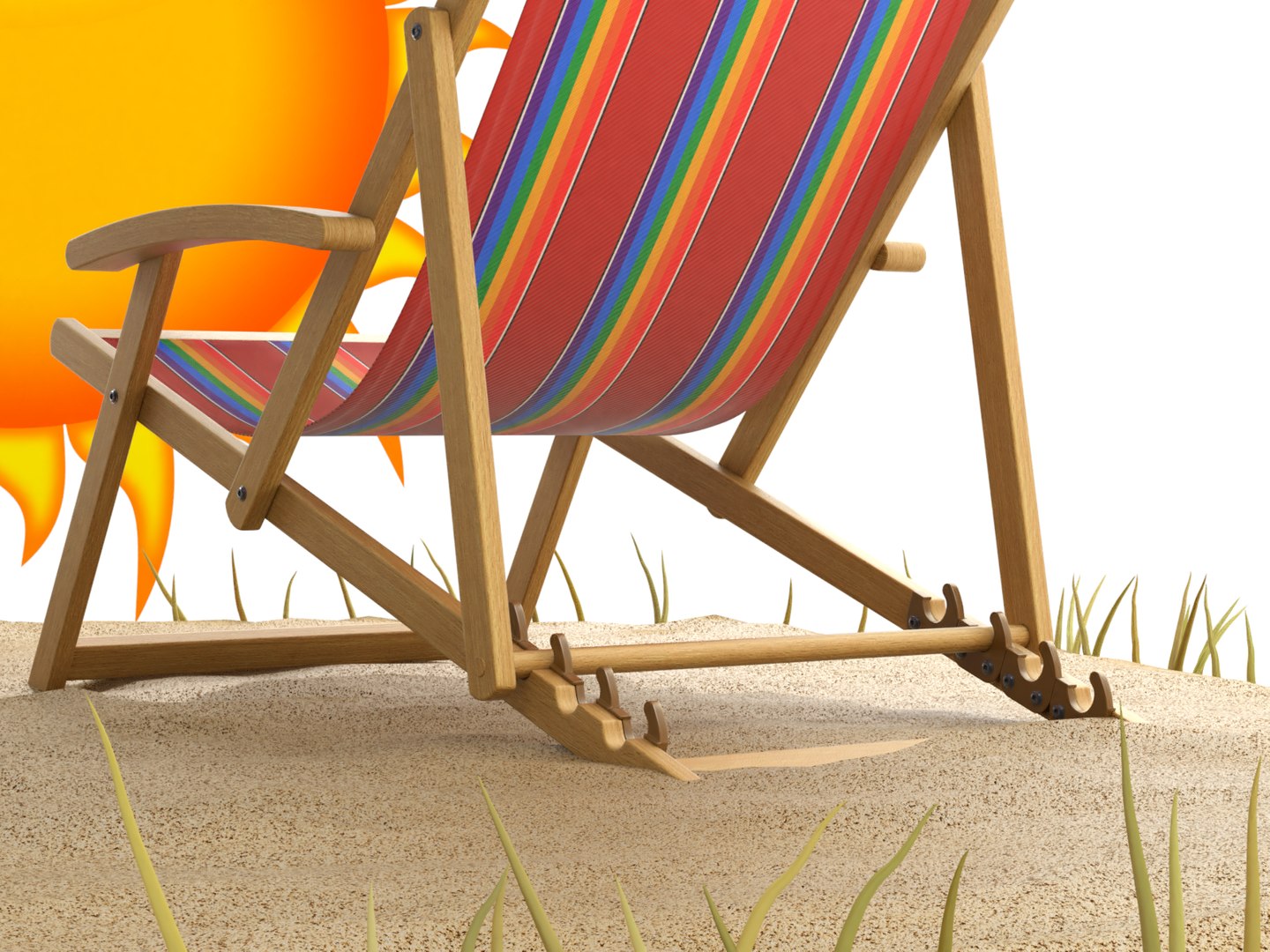 3D Bulrush Straw Chair Model - TurboSquid 1606801