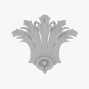 3D Cartouche Ornament 004