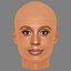 Głowa Issa Rae - Bez włosów - Głowa low poly do gry