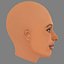 Głowa Issa Rae - Bez włosów - Głowa low poly do gry