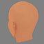 Głowa Issa Rae - Bez włosów - Głowa low poly do gry