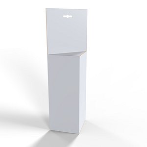Triangular prism hanger packaging box model