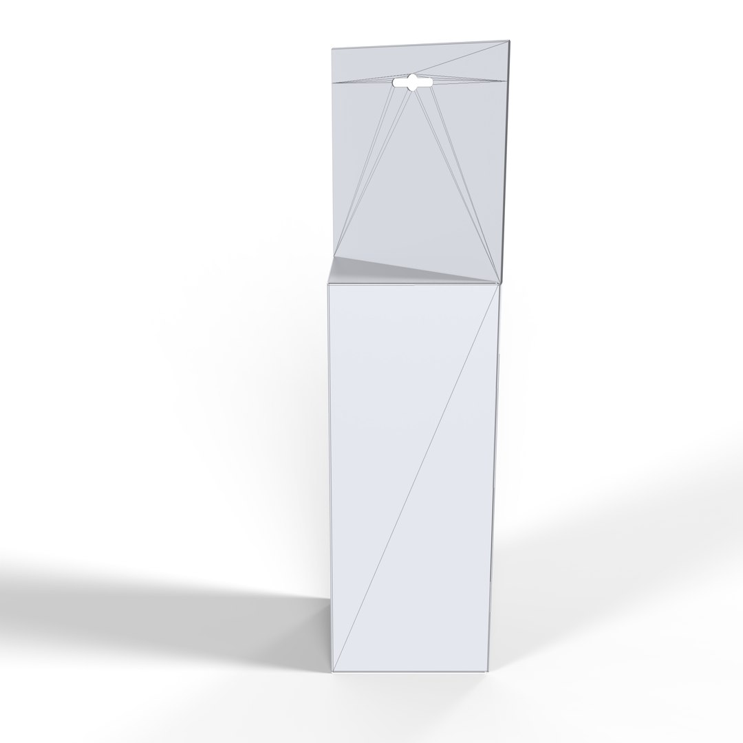Triangular Prism Hanger Packaging Box Model - TurboSquid 2321144
