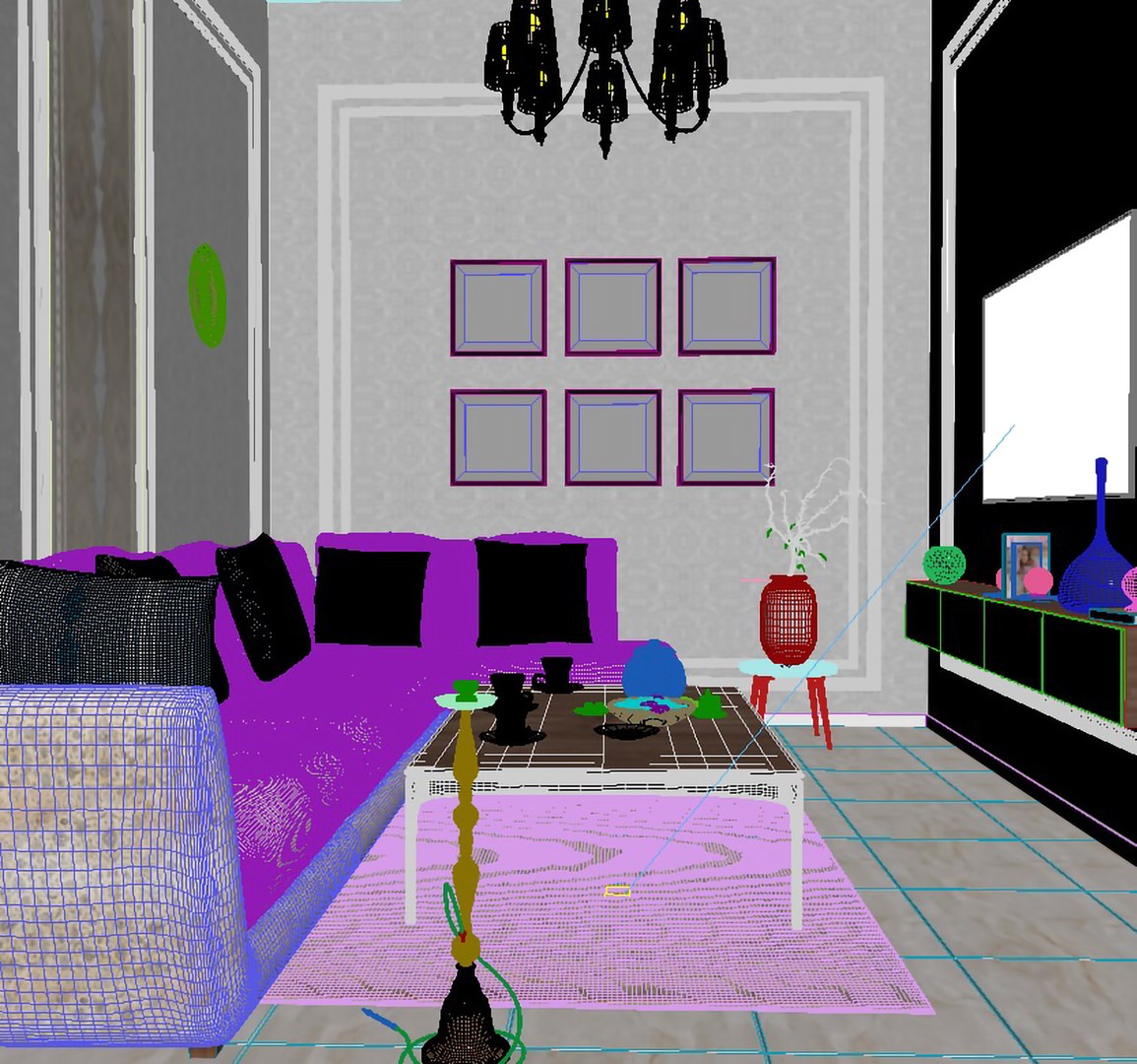 3D Islamic Dining Room Model - TurboSquid 2302140