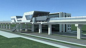 Light Rail Station 15 model