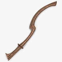 Egyptian Khopesh Sickle Sword 3D Model