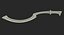 Egyptian Khopesh Sickle Sword 3D Model