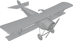 Tri plane Nieuport 3D model