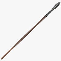 Fantasy Spear RPG Javelin Spear Throwing Light Spear Arrow Polearm PoleAxe Spear Axe  Sparth