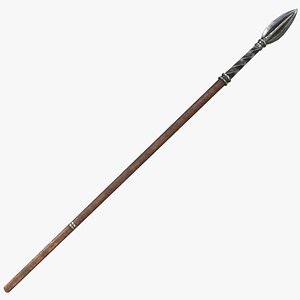 Fantasy Spear RPG Javelin Spear Throwing Light Spear Arrow Polearm PoleAxe Spear Axe Sparth