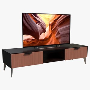 TV Set 02 PBR 4K 3D model