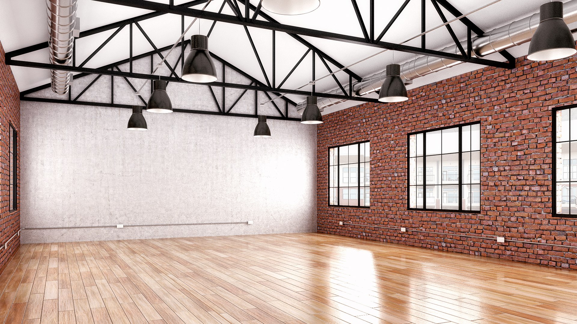 Picture of Industrial Office Loft Space Model - TurboSquid 1640038
