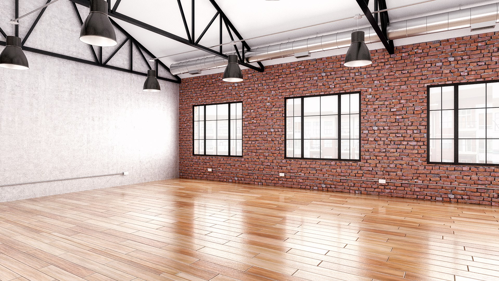 Industrial Office Loft Space Model - TurboSquid 1640038