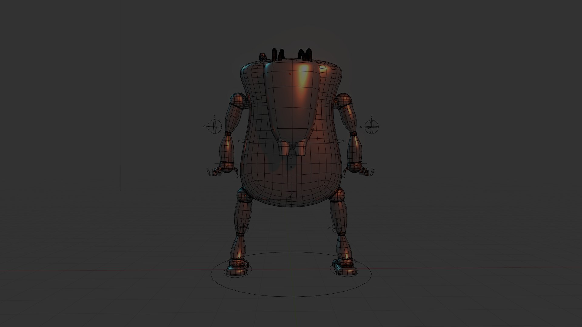 3D Model Robot Mesh Prototype 1 Rigged TurboSquid 2042639