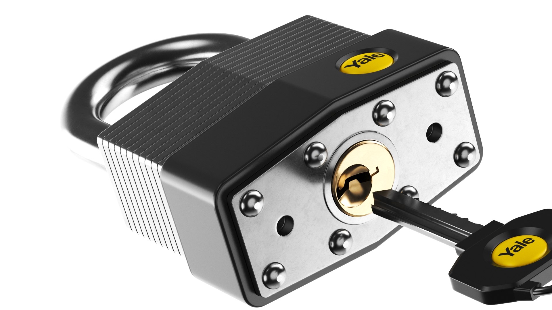 3D Three Detailed Padlock model https://p.turbosquid.com/ts-thumb/p0/SMiKqr/CV/yale5/jpg/1724566168/1920x1080/fit_q87/cc77e8d82f35928545fbddd07263d5ea8d6f54ca/yale5.jpg