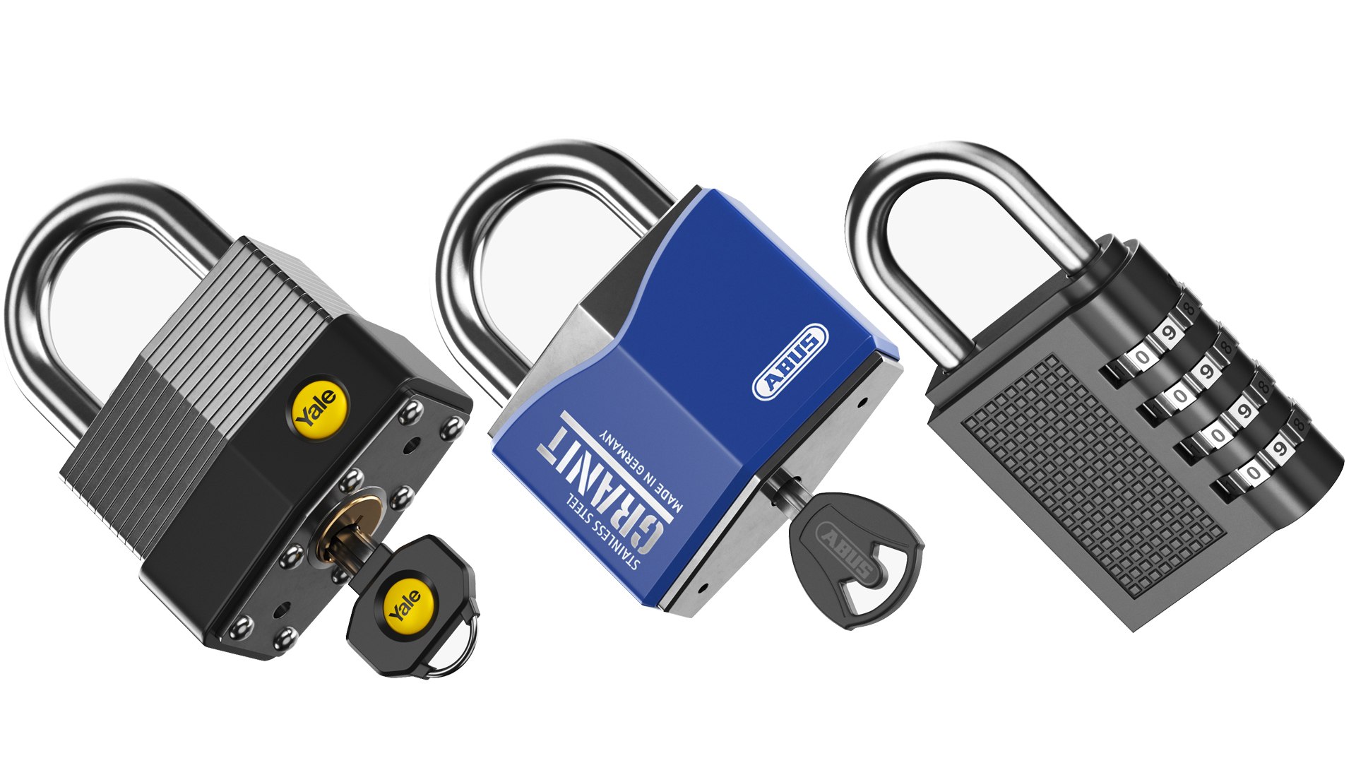 3D Three Detailed Padlock model https://p.turbosquid.com/ts-thumb/p0/SMiKqr/jd/1/jpg/1724565974/1920x1080/fit_q87/11e9fcc31a9d24618731851ce7a43f6eeed8a86d/1.jpg