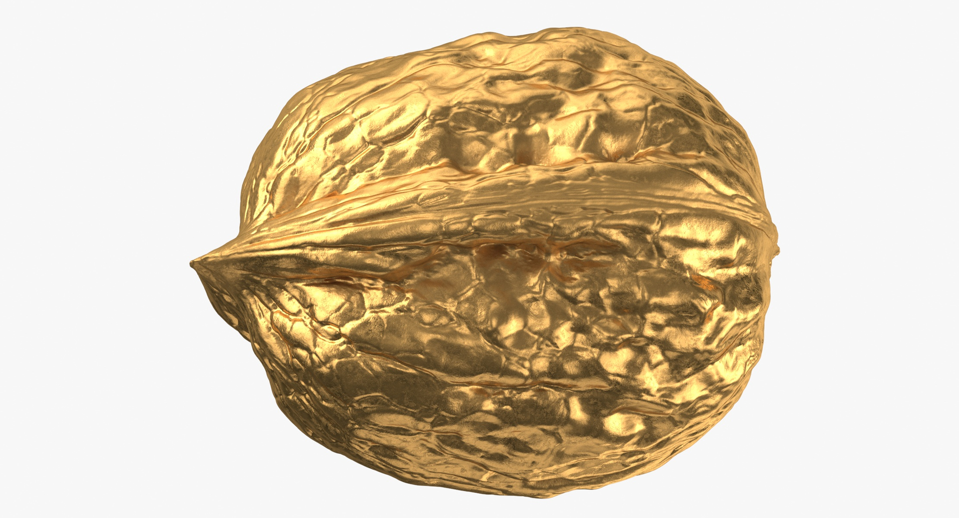 3D Walnuts Silver And Gold Collection 01 - 2 Models Model - TurboSquid ...