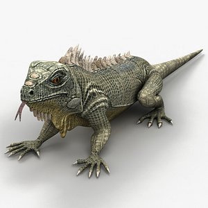 3ds max iguana lizard