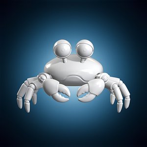Cartoon Crab Toy 3D Print Model model
