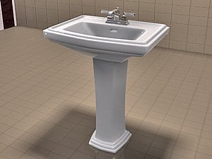 TOTO Clayton Sink and American Standard Faucet Set