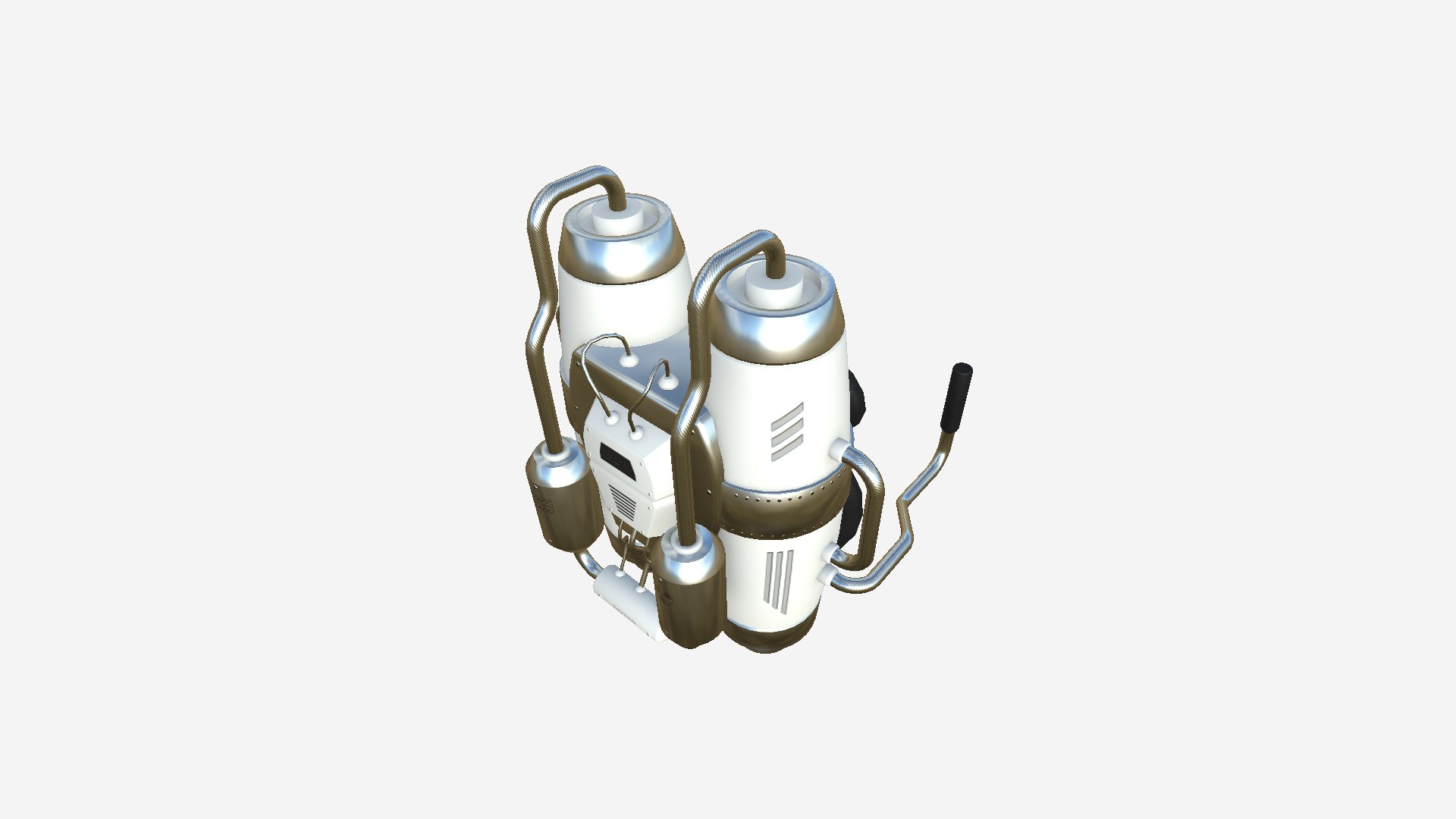 3D Jetpack A05 White Aluminum - SciFi Character Design - TurboSquid 1875487