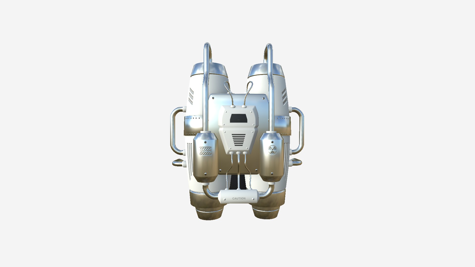 3D Jetpack A05 White Aluminum - SciFi Character Design - TurboSquid 1875487