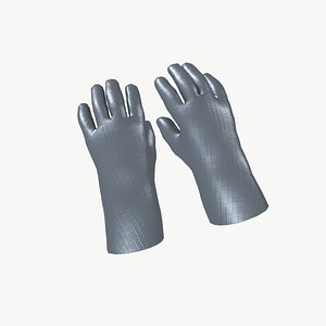 Heat resistant safety gloves 3D