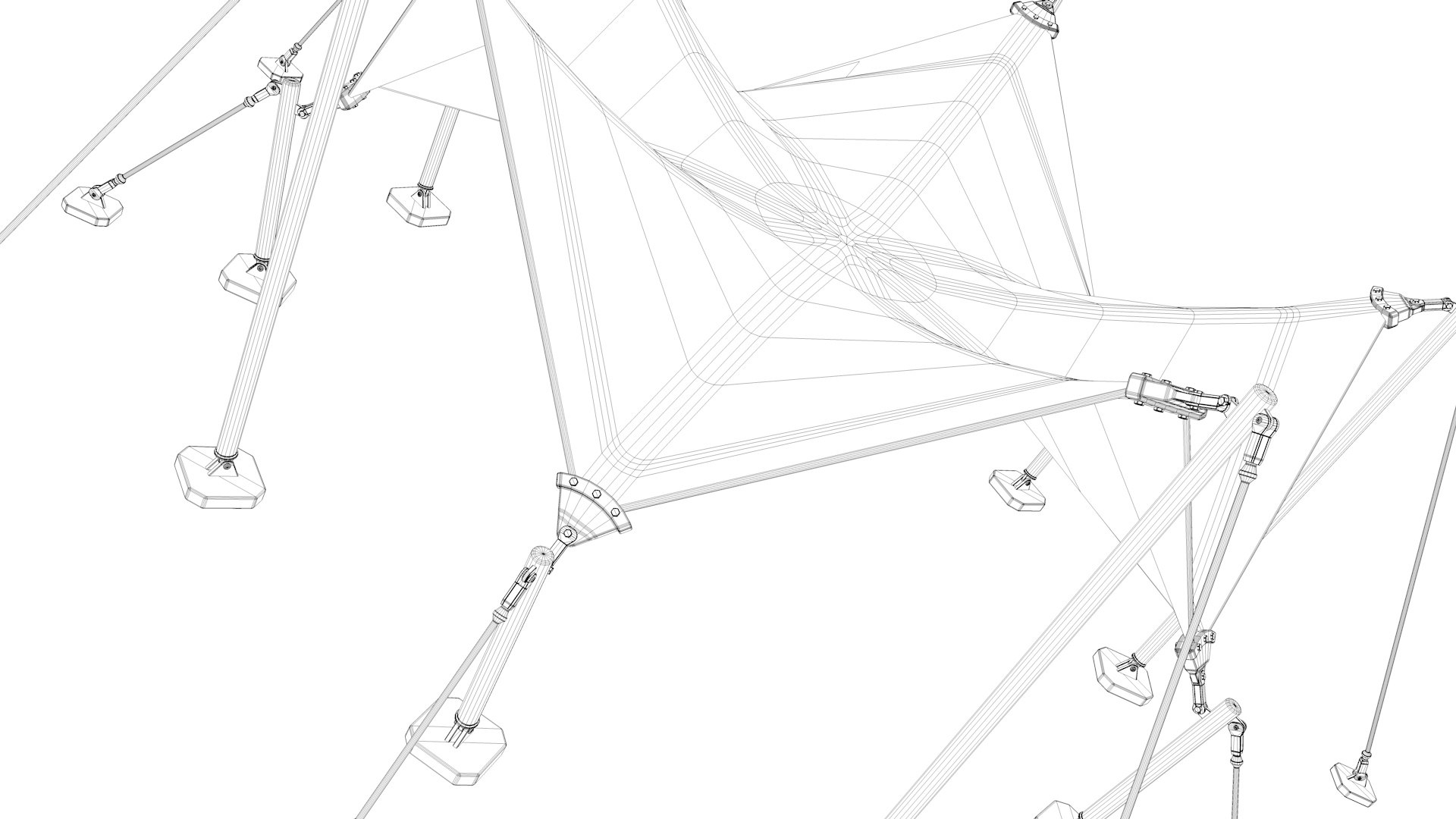 Tensile Structures Collection 3D Model - TurboSquid 2068122