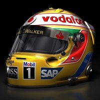 Lewis Hamilton 2008 F1 Helmet
