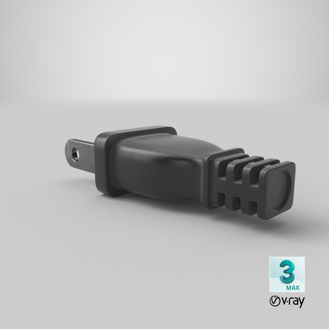 power plug 3D model https://p.turbosquid.com/ts-thumb/p0/vtDvhO/pQohgzwl/stemcell_max_vray_render/png/1539195389/1920x1080/fit_q87/c8e91ad7c9879a1bbc3ab56ccbb793a6bd7ad7fc/stemcell_max_vray_render.jpg