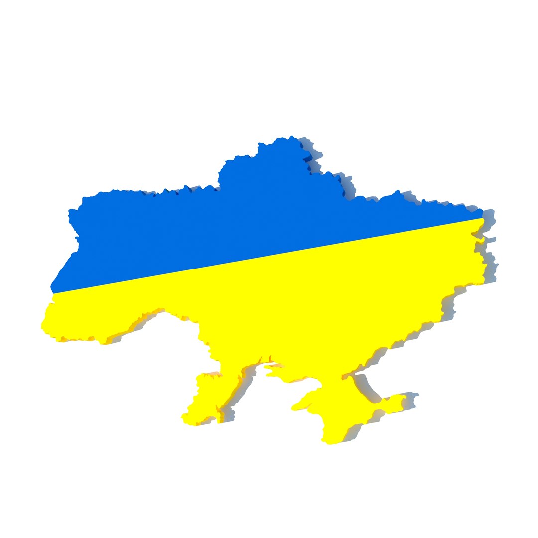 Ukraine Map Model - TurboSquid 1859553