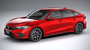 3D Honda Civic Hatchback 2022 model
