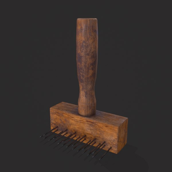 3D Wool Comb model