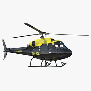 police aviation eurocopter 355 3d model