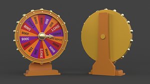 3D Wheel of Fortune model