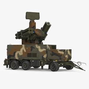 3D Missile Launch System Crotale NG Rigged model